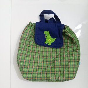 STEPHEN JOSEPH'S beautifully Quilted kids Backpack Green and blue.